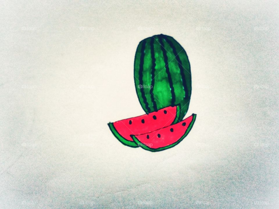 watermelon painting