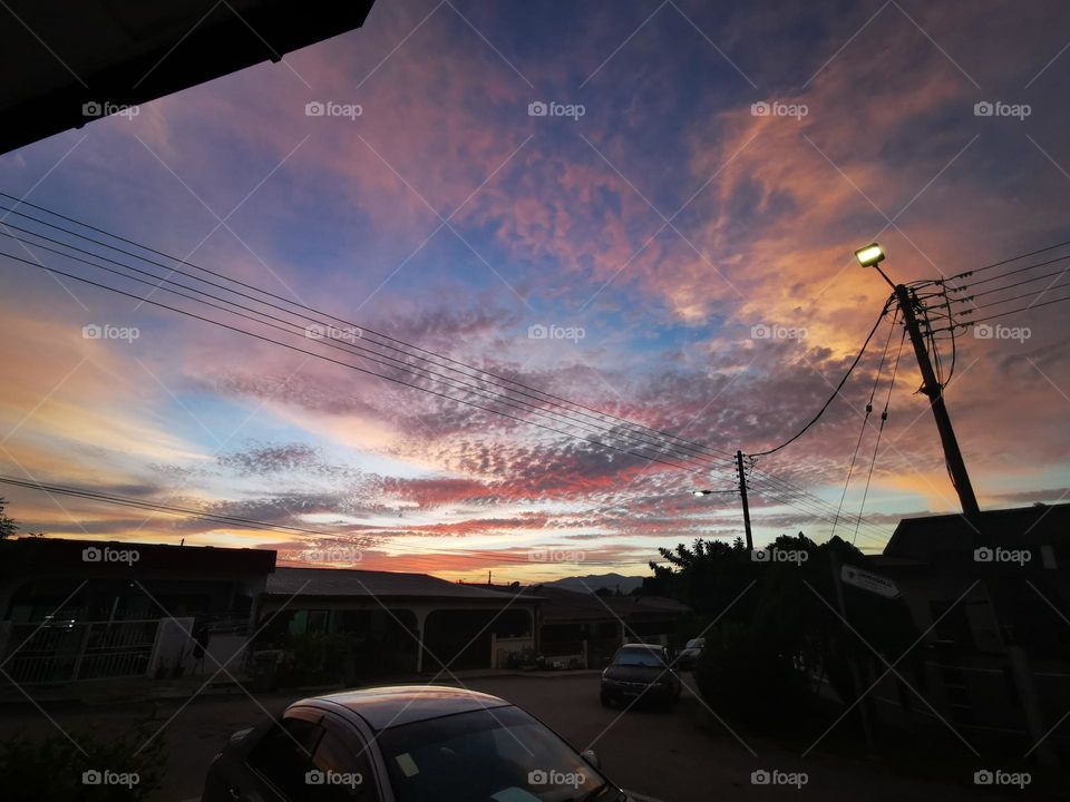 Beautiful sunset clounds