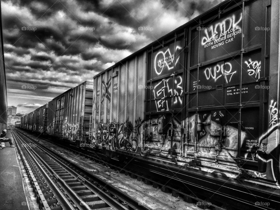 Train graffiti 