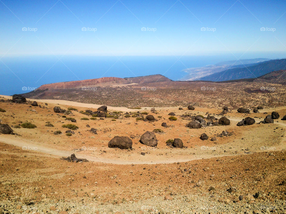 On the way to the top of El Teide