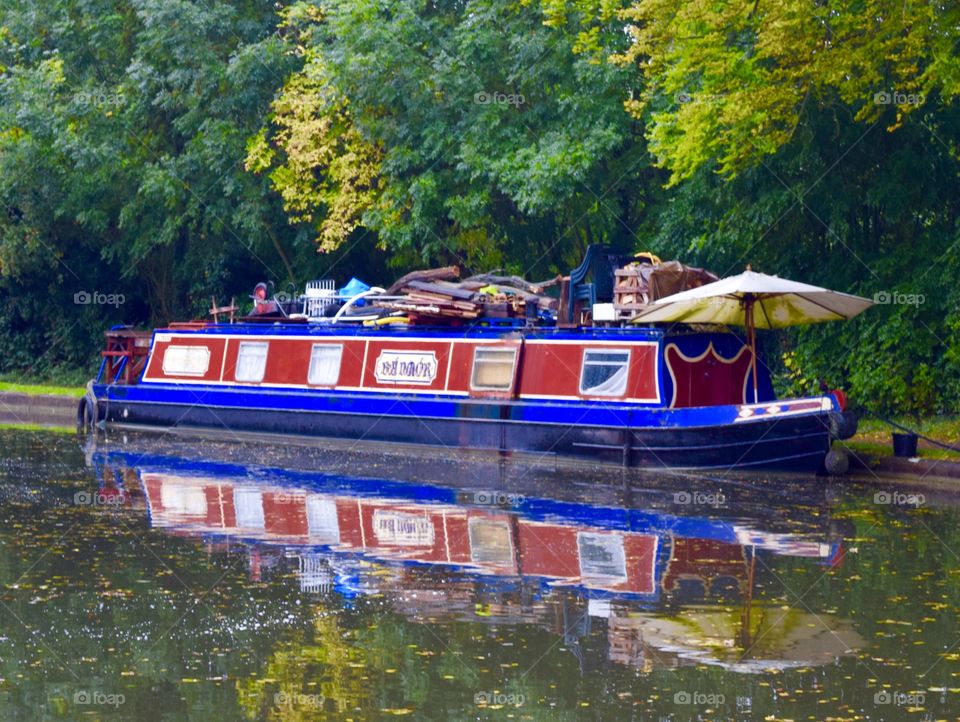 Colourful Riverboat Reflection 