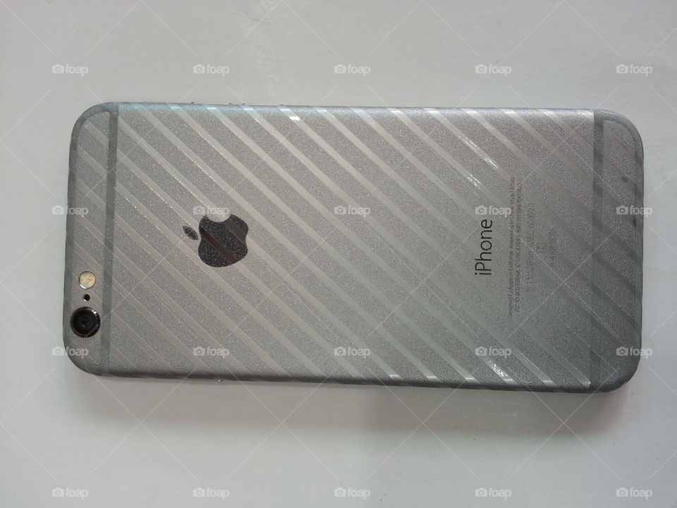 cross line lamination on grey iphone