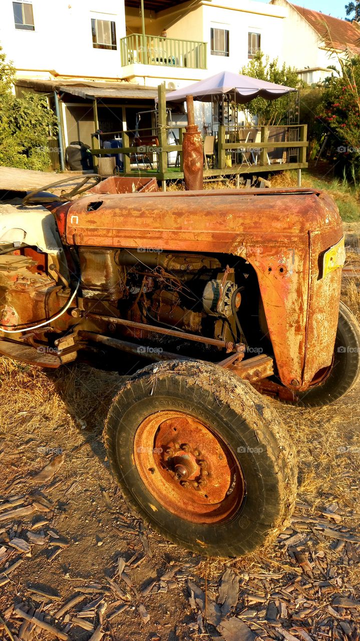 An old but working tractor