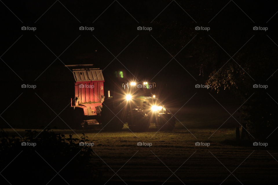 farming in the night