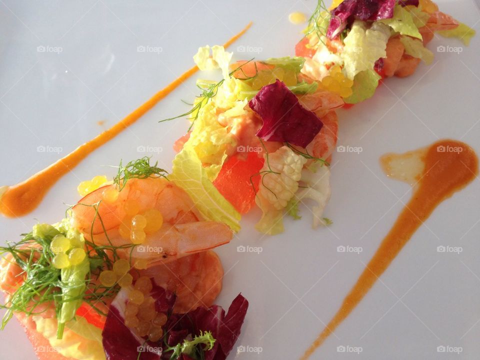 Lobster with Citrus Caviar