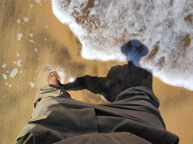 shadow in the beach