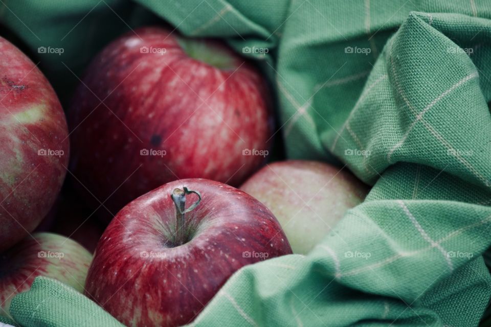 Red apples from the orchard 