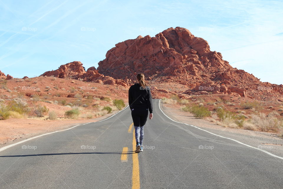 Hiking in the Valley of Fire. First time in Nevada!