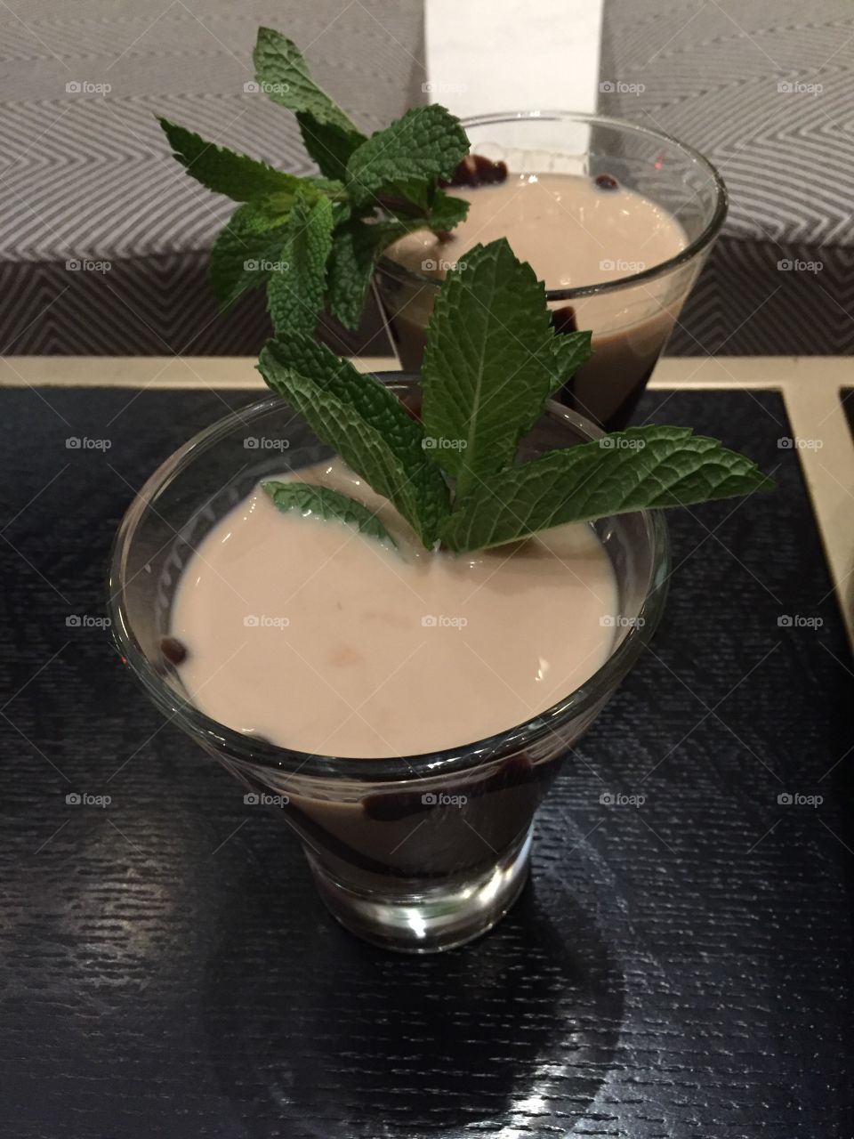 Mint julep chocolate martini