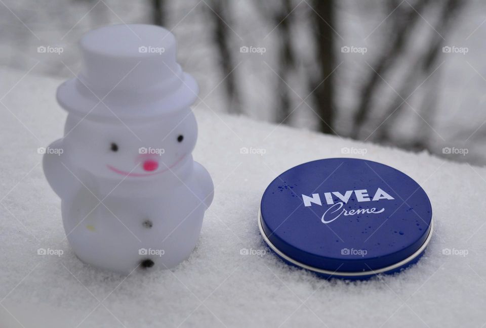 Nivea cream and Christmas decorations, Christmas time