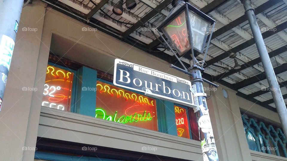 Rue Bourbon, New Orleans' Famous Bourbon Street