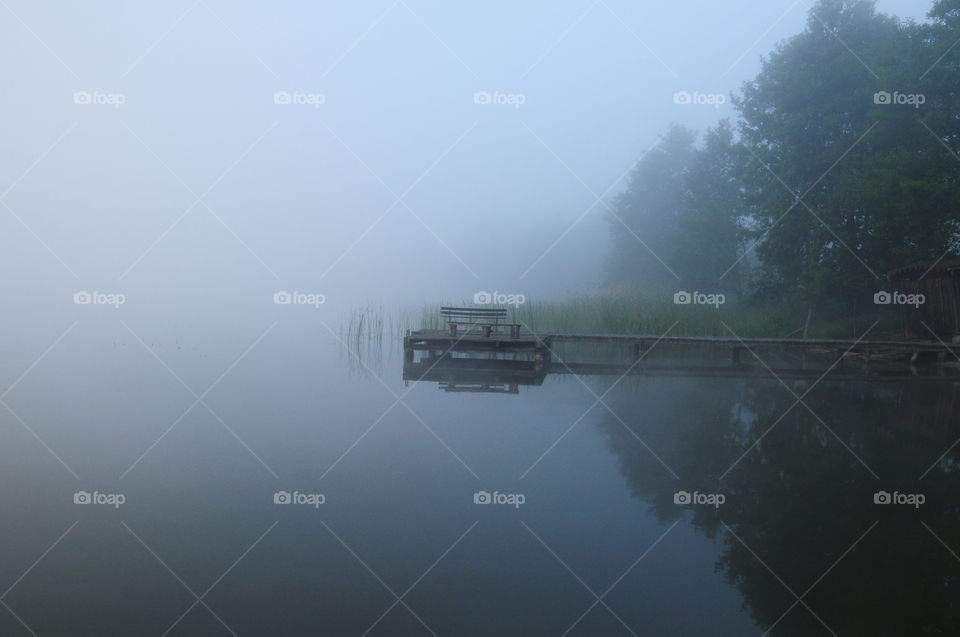 Fog, Water, River, Mist, Lake