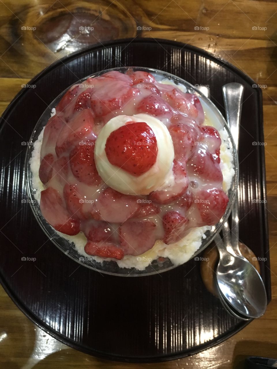 Kakigori - japanese shaved ice dessert