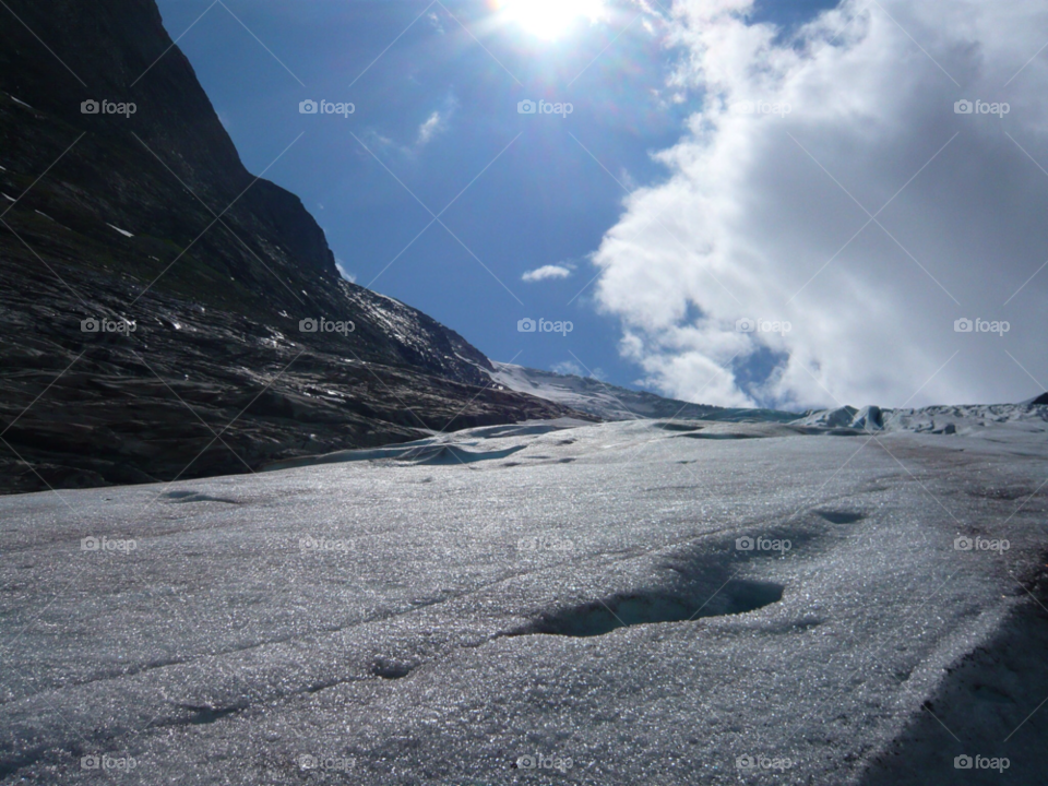 norway glacier by rajtamarind