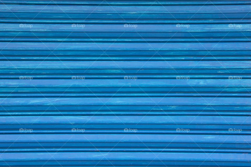Background of blue shutter