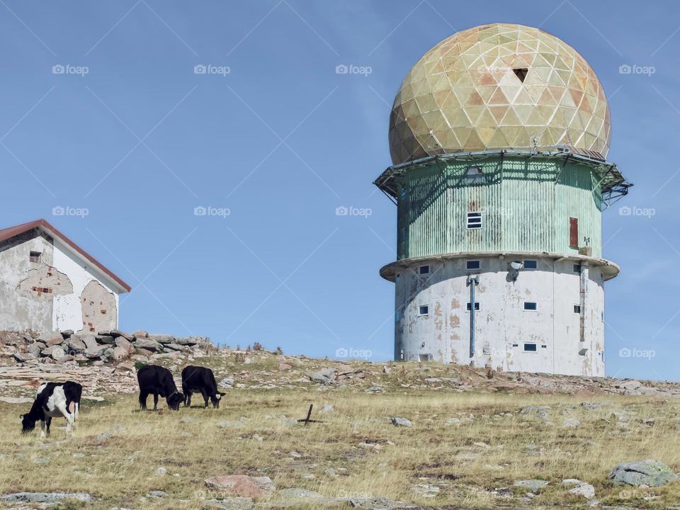 The old observatory at Serra Da Estrela National Park, Portugal 