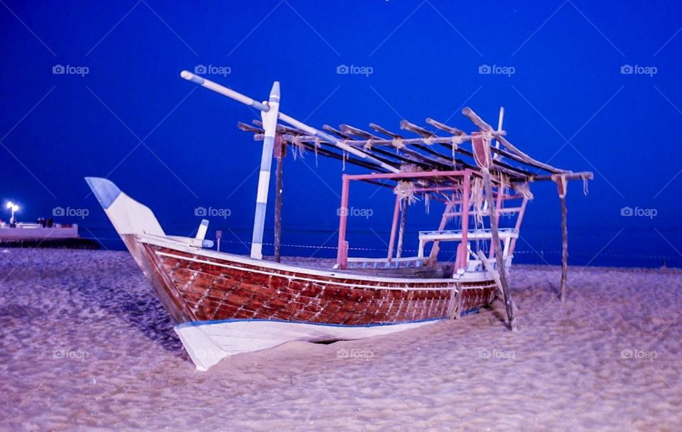 Qatari traditional boat 
