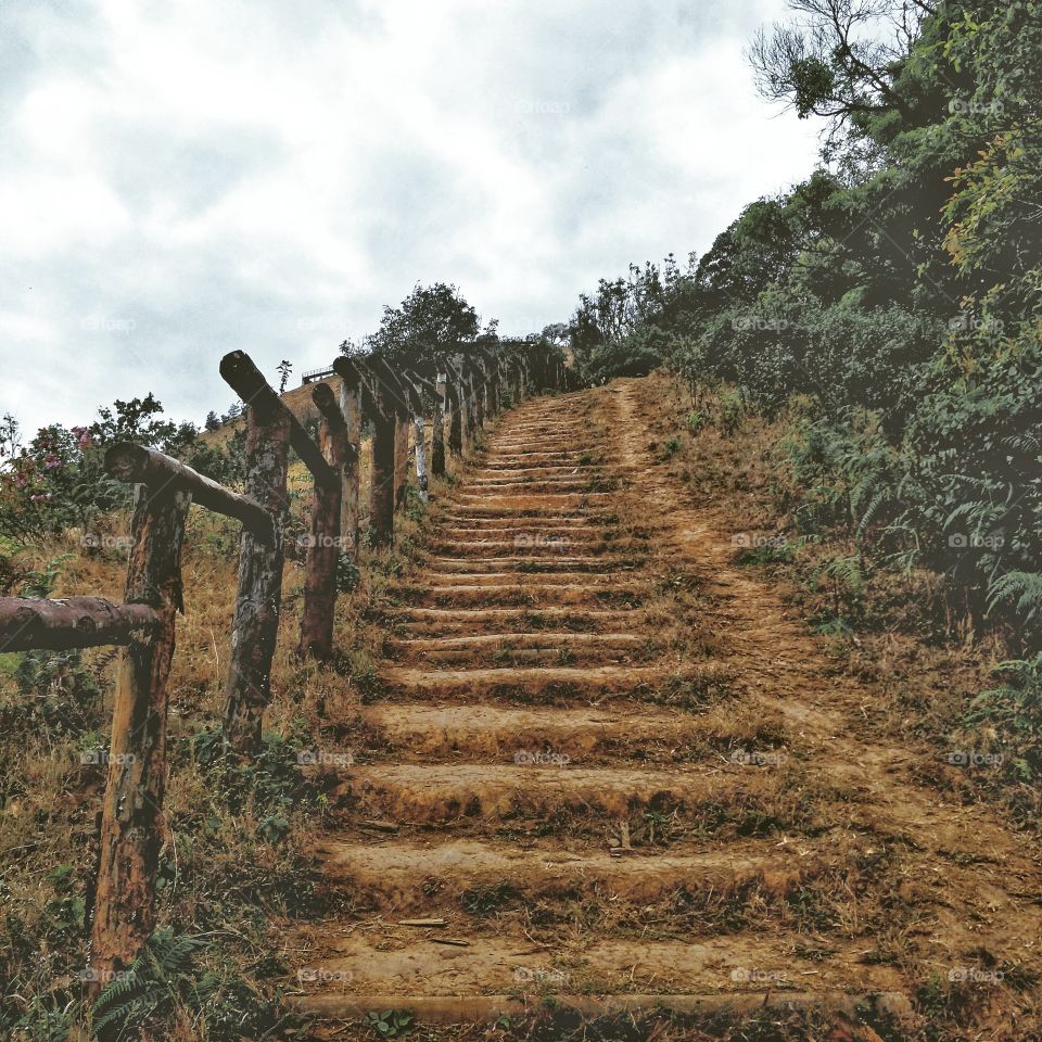 walkway  to mountain