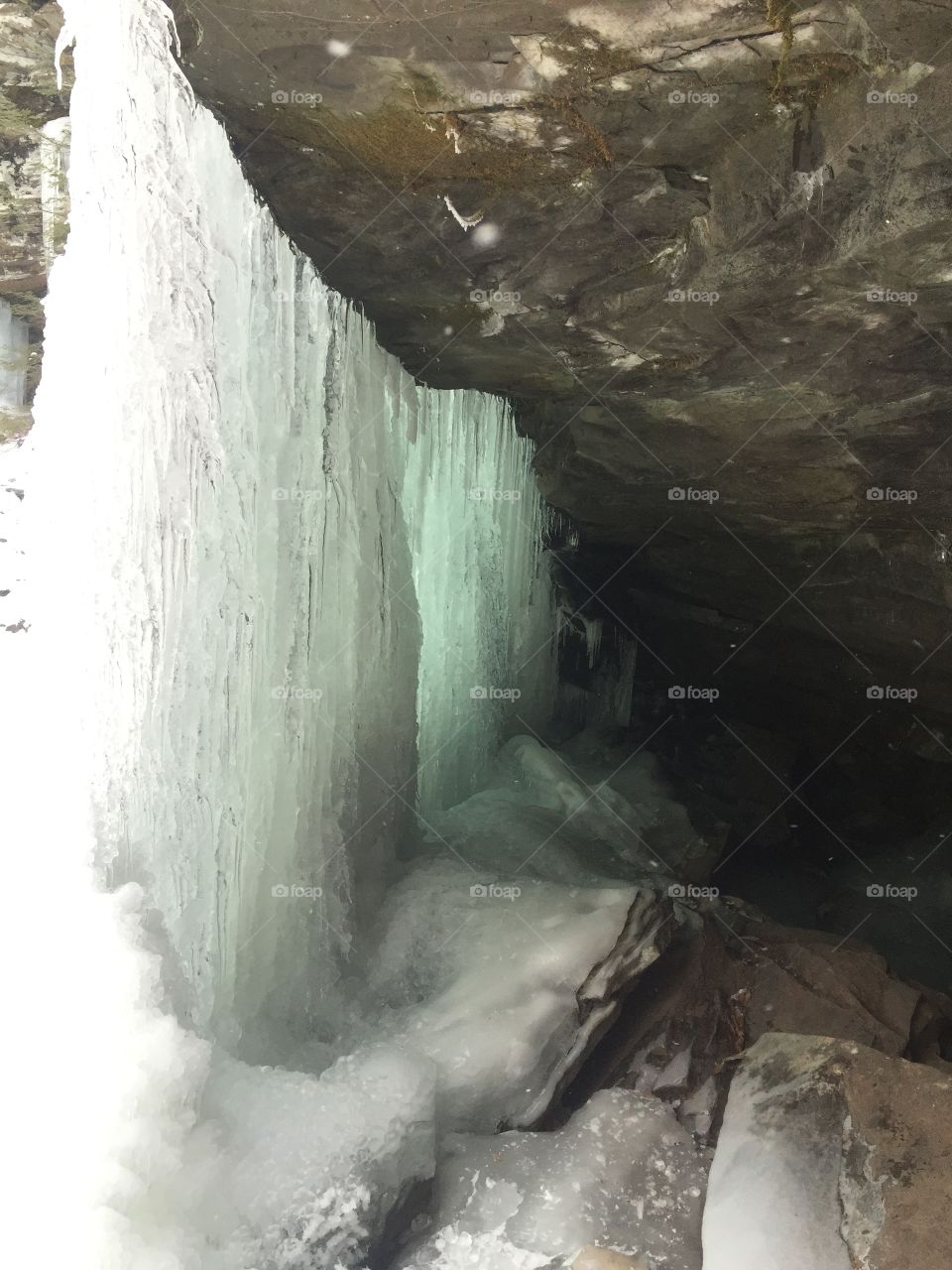 Ice cave exploring