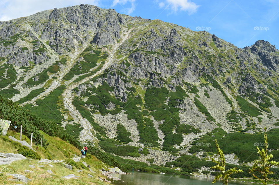 beautiful mountains view