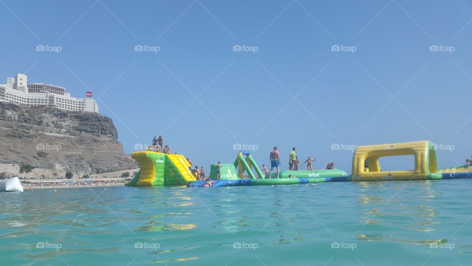 water park in tropical destination