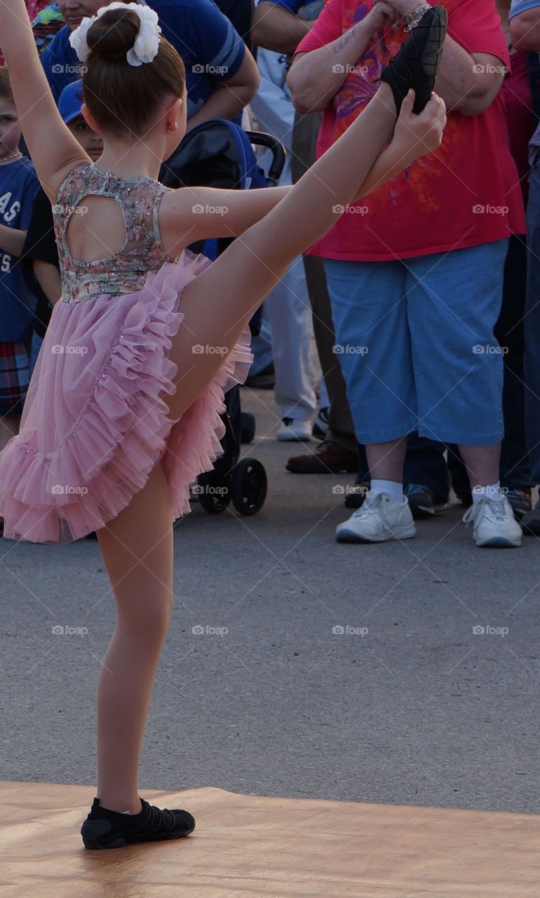 Girl dancing. Performance