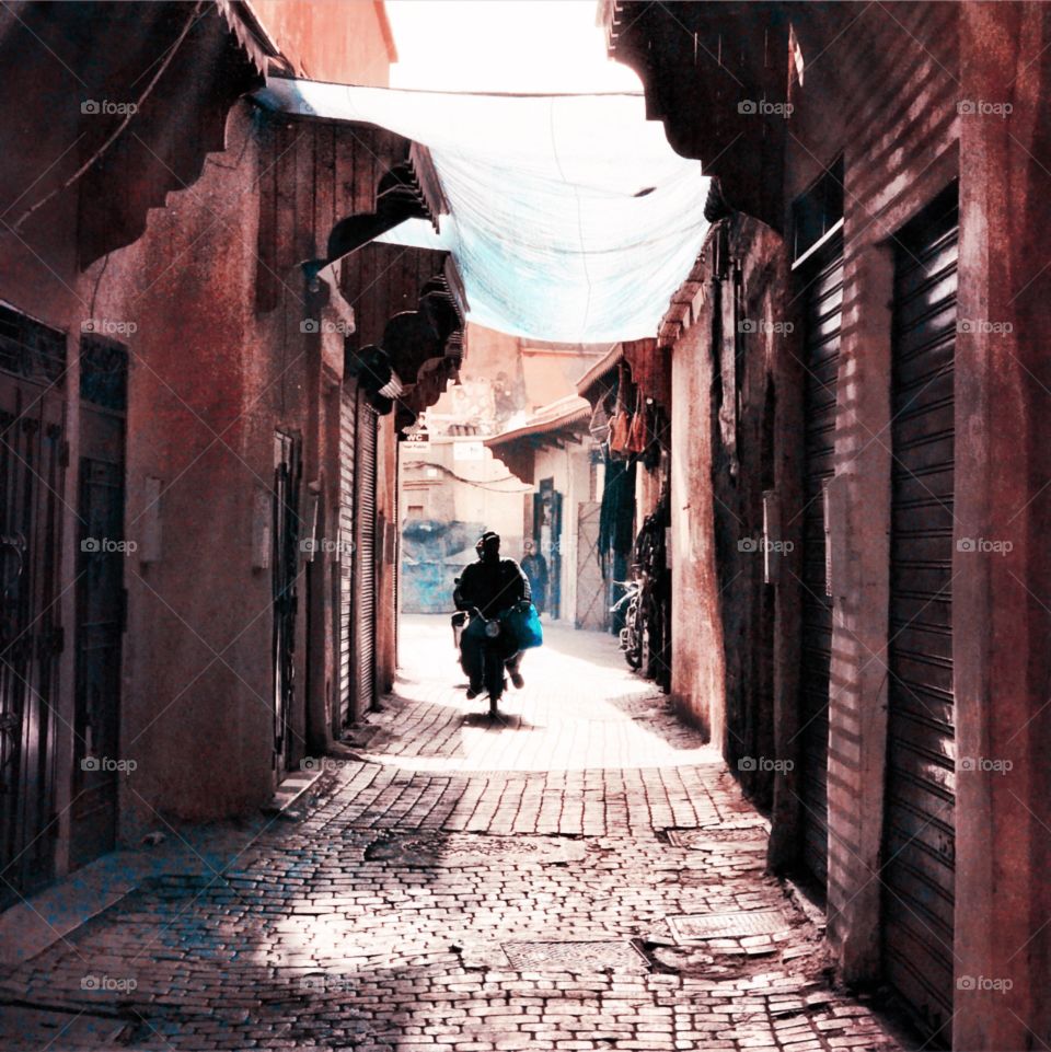 Marrakech Street scene Morocco 