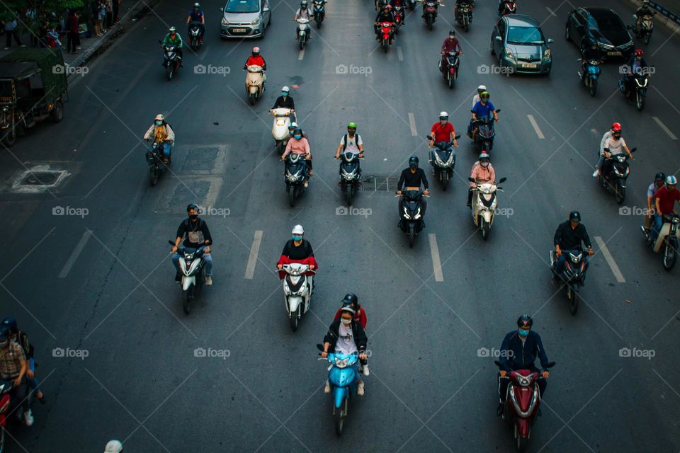 Motorbikes in Vietnam 