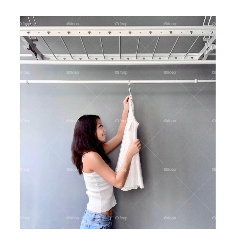 Automated laundry rack advertisement for home and living 