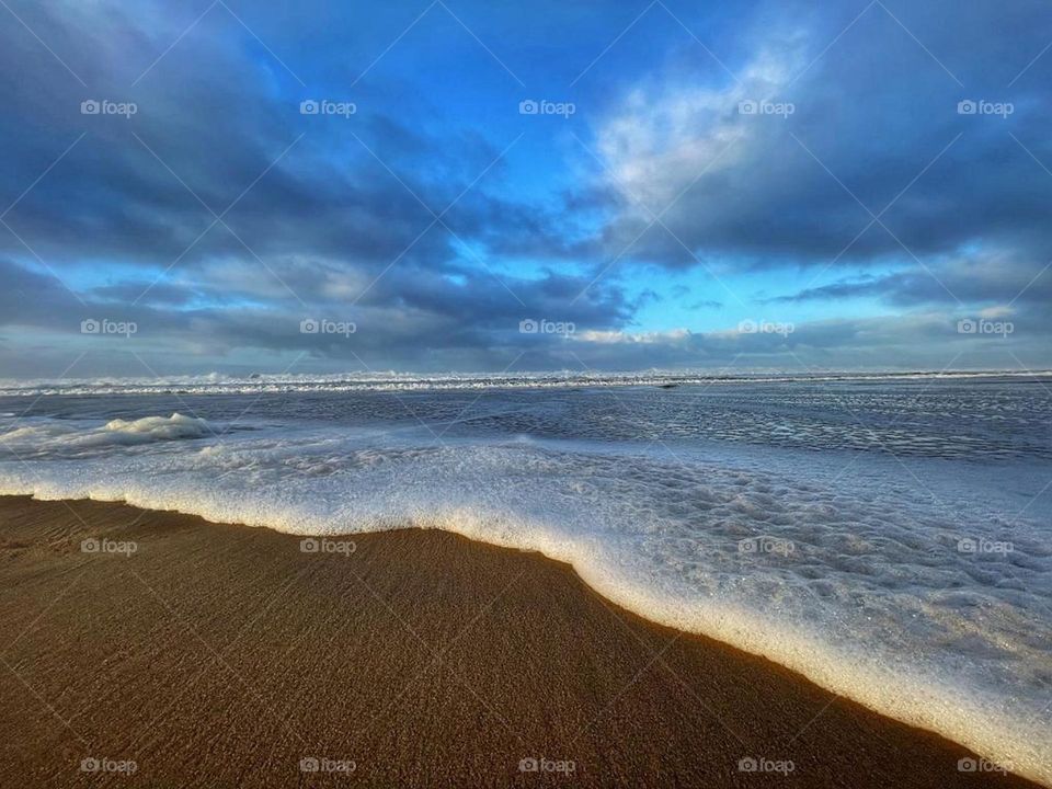 Nazaré's beach, Portugal.