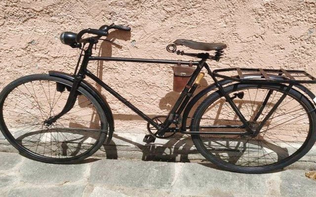 collector bike in an alley