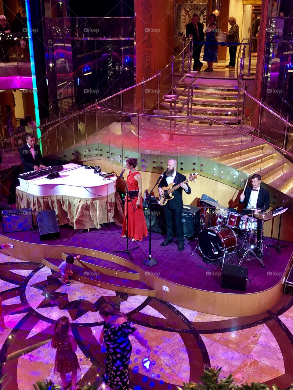 A beautiful band on a cruise ship
