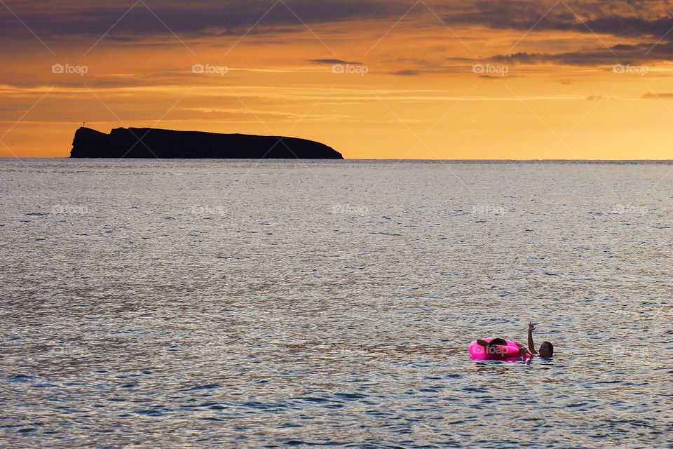 Water, Sunset, Sea, Ocean, Beach