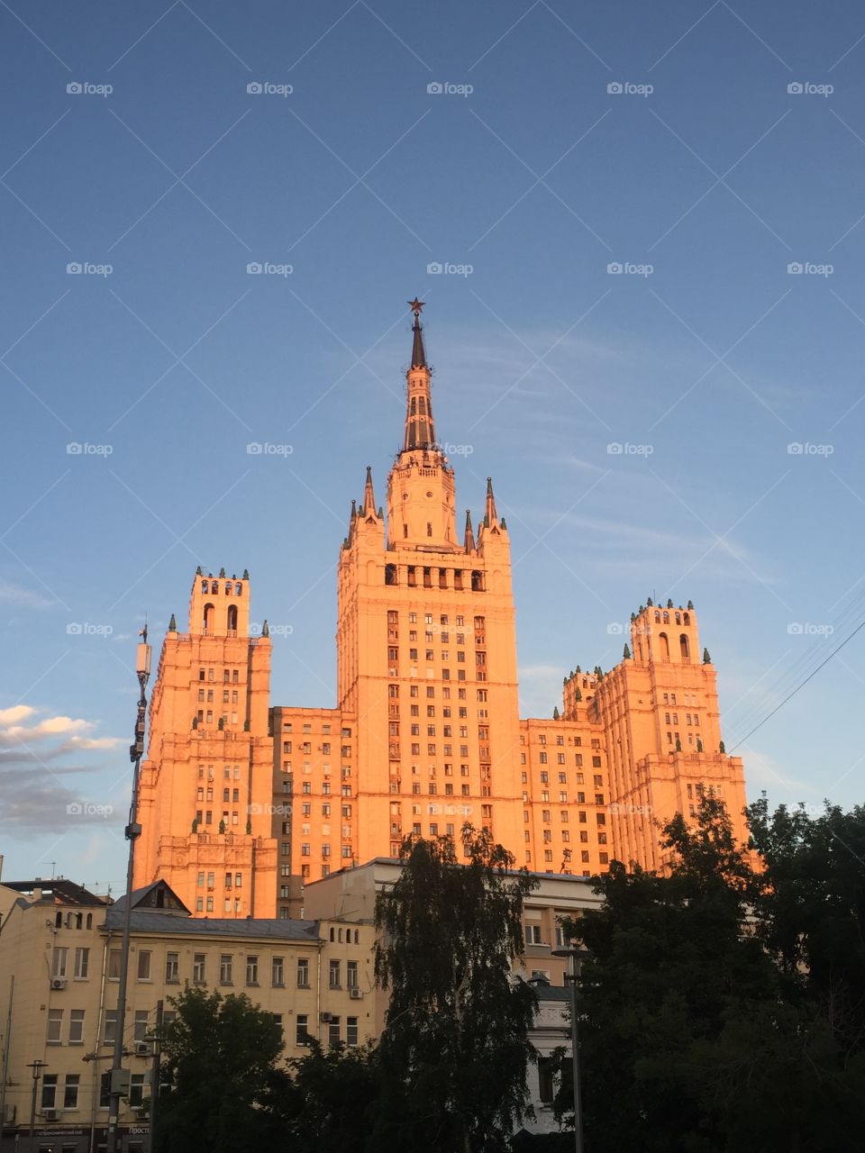 Architecture soveticus. Stalin’s skyscraper. Apartment building