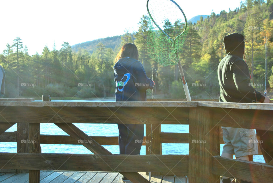 morning fishing at the lake