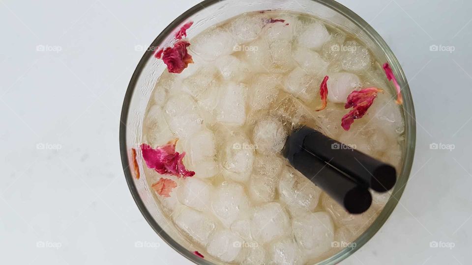 cocktail in a white background