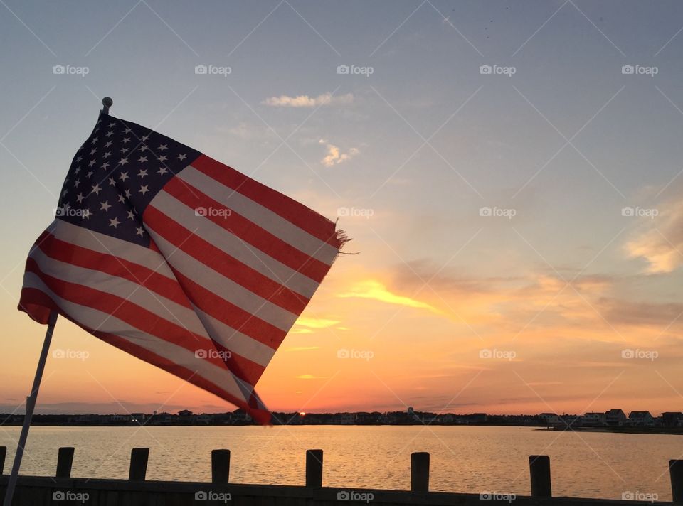 Sunset flag