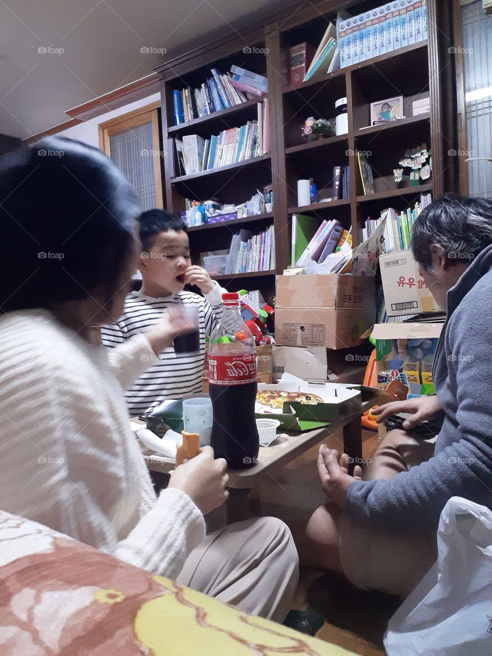 enjoying the taste of coca cola