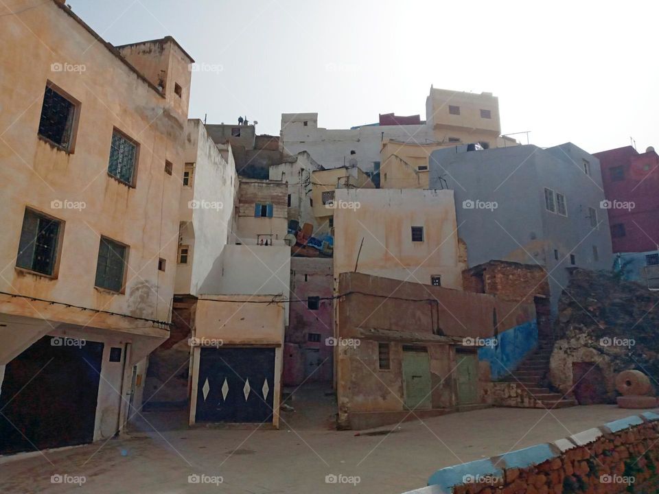 Ancien building in village Bhalil of morocco