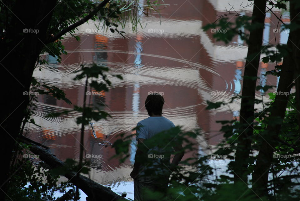 Reflection in the river