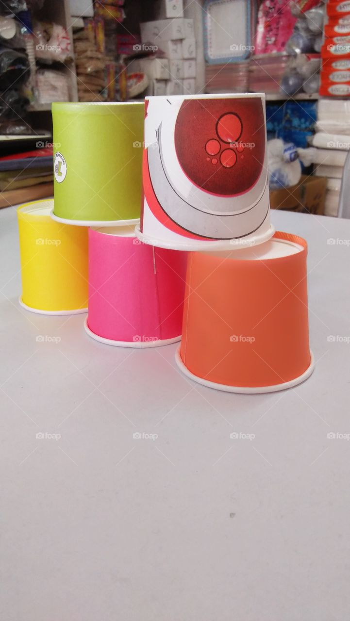 Disposal paper colour caps