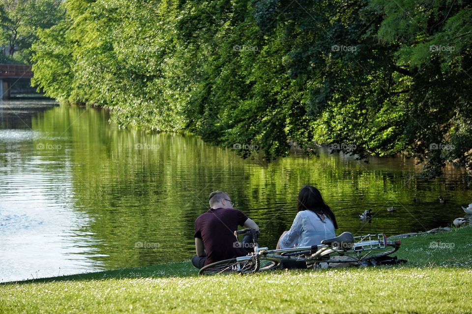 Hanging out in the park