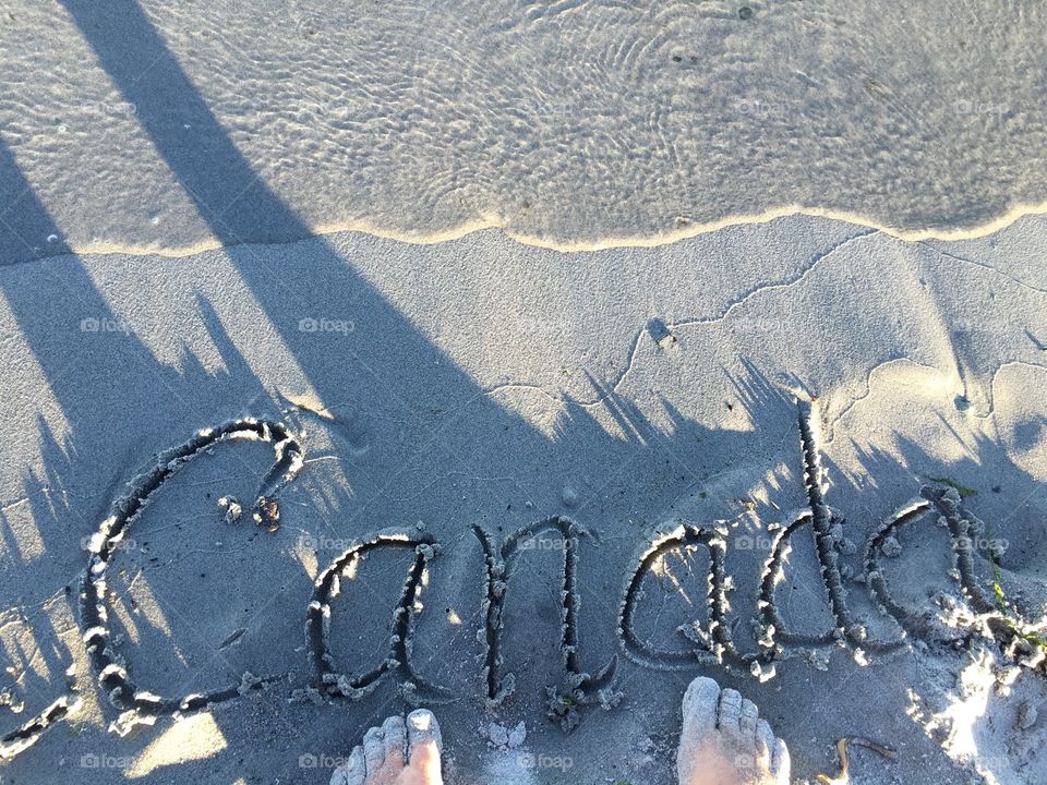 Writing in the sand