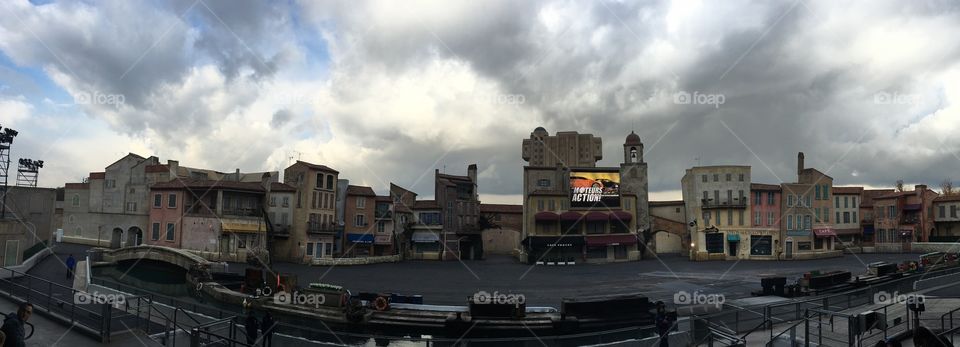 Stunts performance in Disneyland