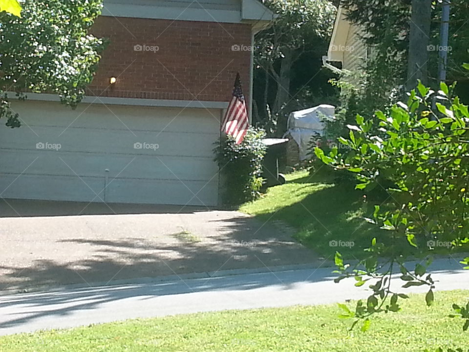 Old Glory Hangs Proudly