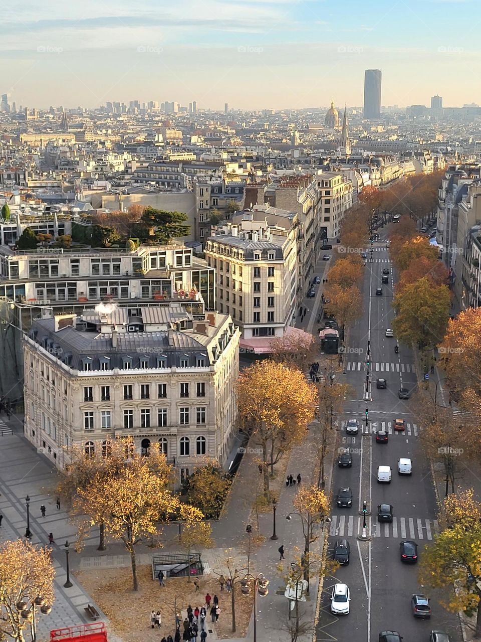 vue de Paris depuis l'Arc de triomphe