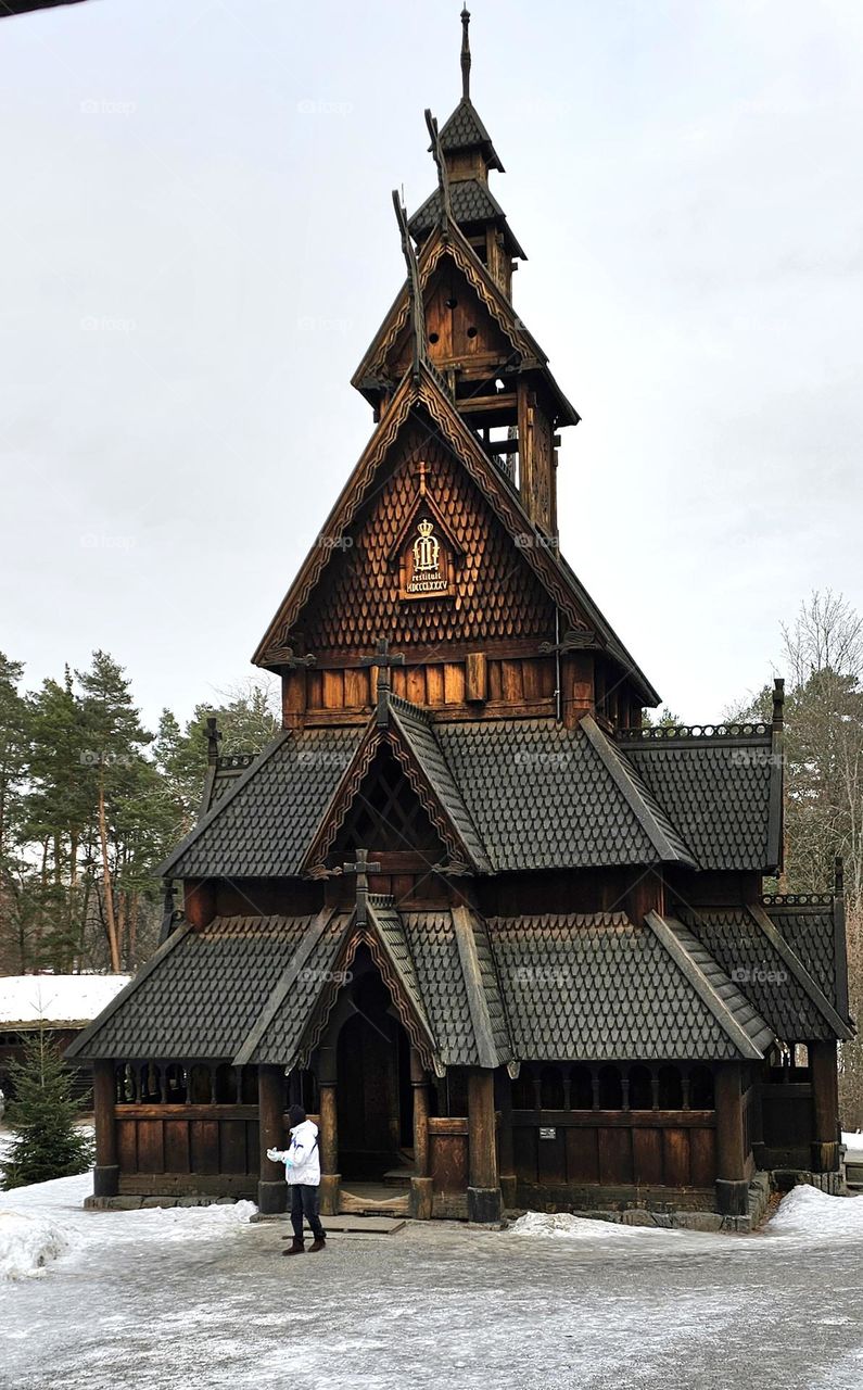 church in Folksmuseum Oslo