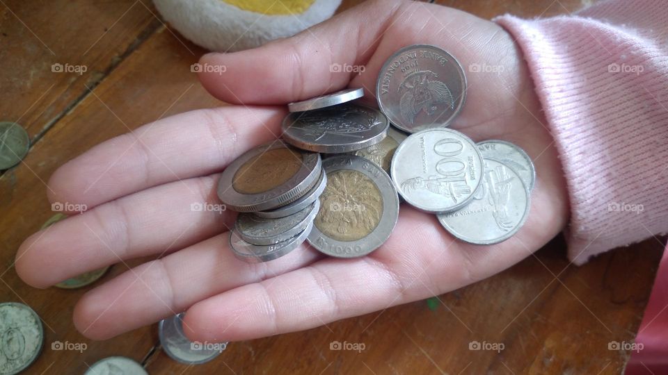 Old coins that are still in storage