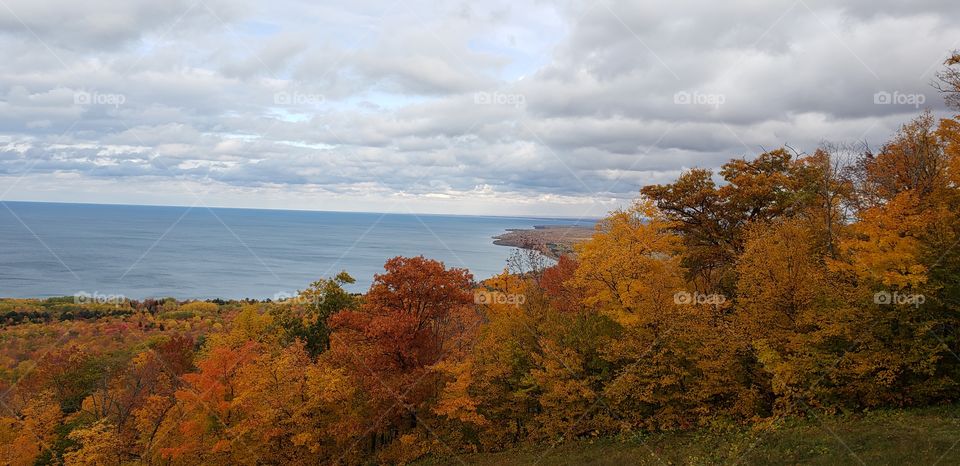 Autumn view from the Porcupine Mountains