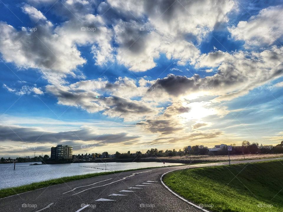 Beautiful sky in the Netherlands